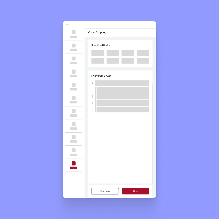 Frühes Lo-Fi Wireframe Konzept